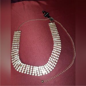 Ashley Stewart gold gem stone belt